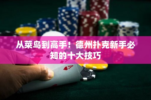 從菜鳥(niǎo)到高手！德州撲克新手必知的十大技巧