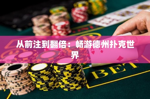 從前注到翻倍：暢游德州撲克世界