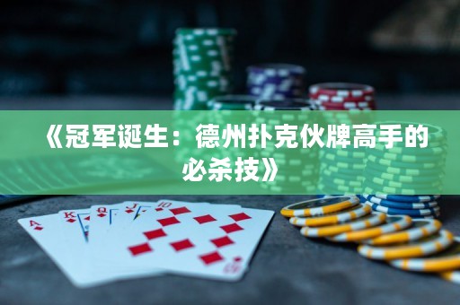 《冠軍誕生：德州撲克伙牌高手的必殺技》